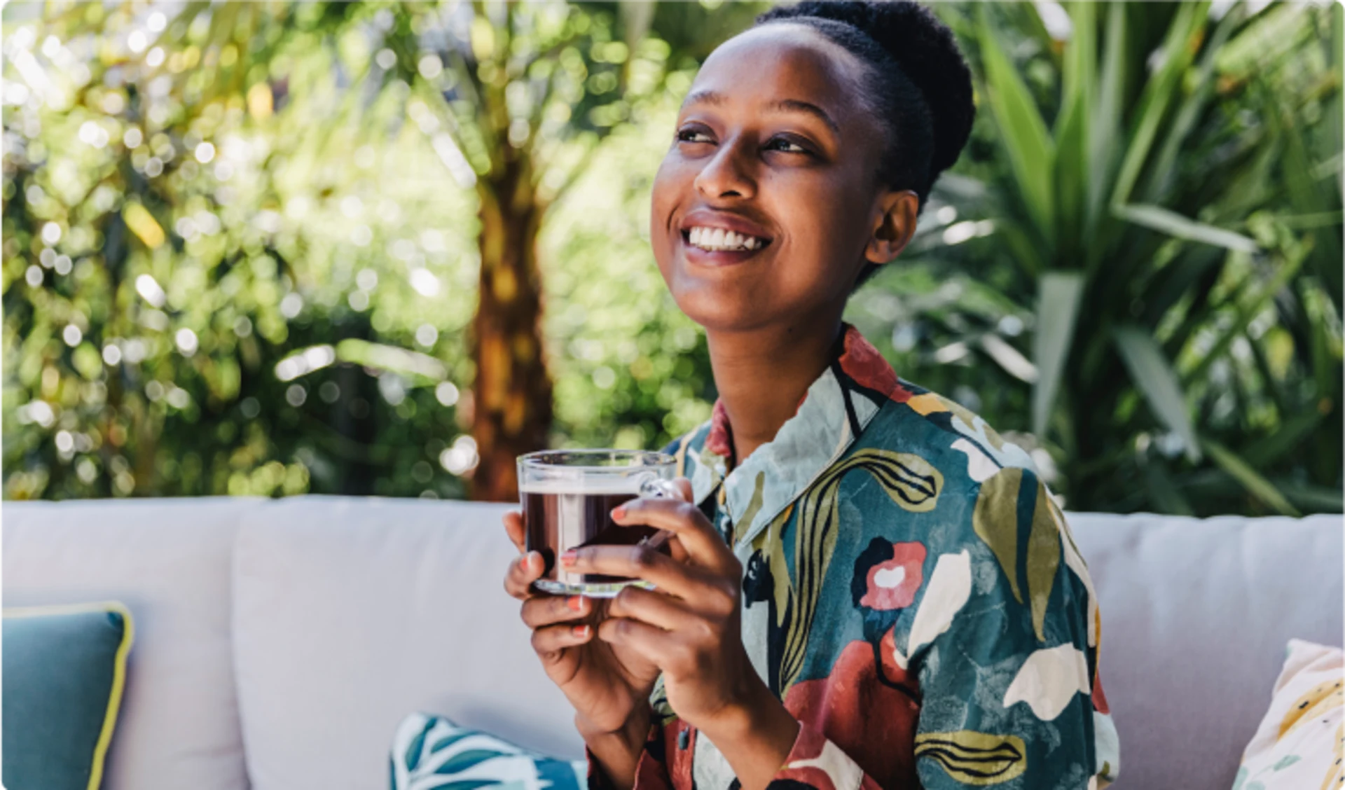 Smiling RISE Rewards member